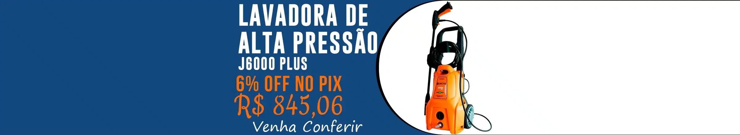 Lavadora de Alta Pressão J6000 PLUS Monofásico 220V - Jacto