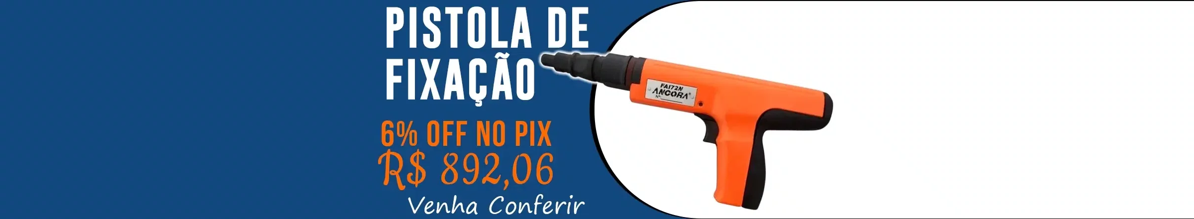 Pistola de Fixação a Pólvora FAI72N Âncora