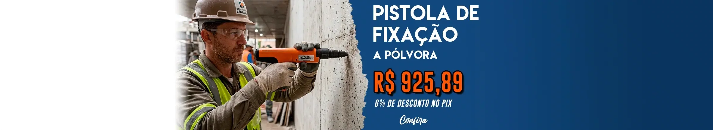 Pistola de Fixação a Pólvora FAI72N Âncora