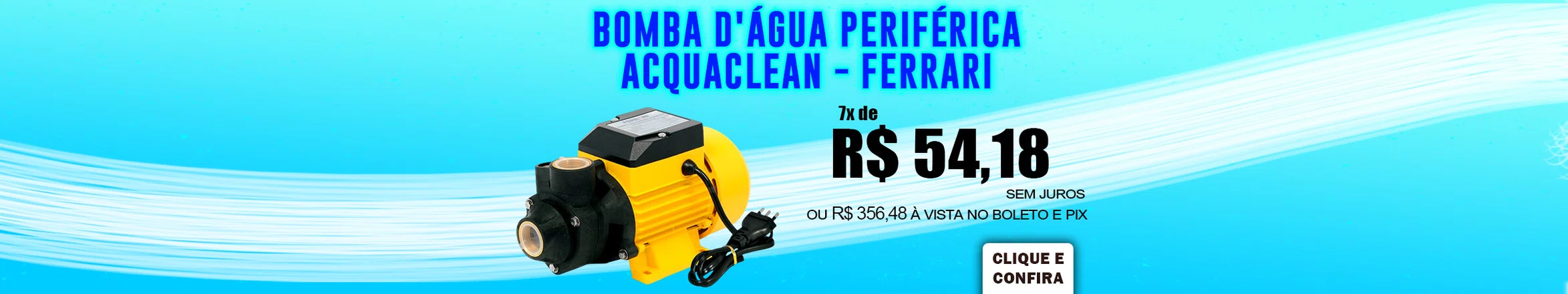 Bomba D'água Periférica Acquaclean - Ferrari