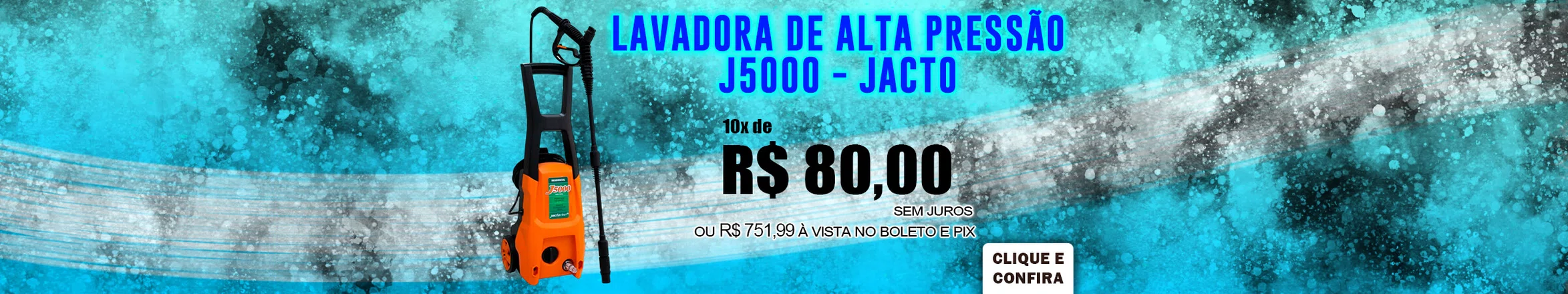 Lavadora de Alta Pressão J5000 220V STOP TOTAL - Jacto