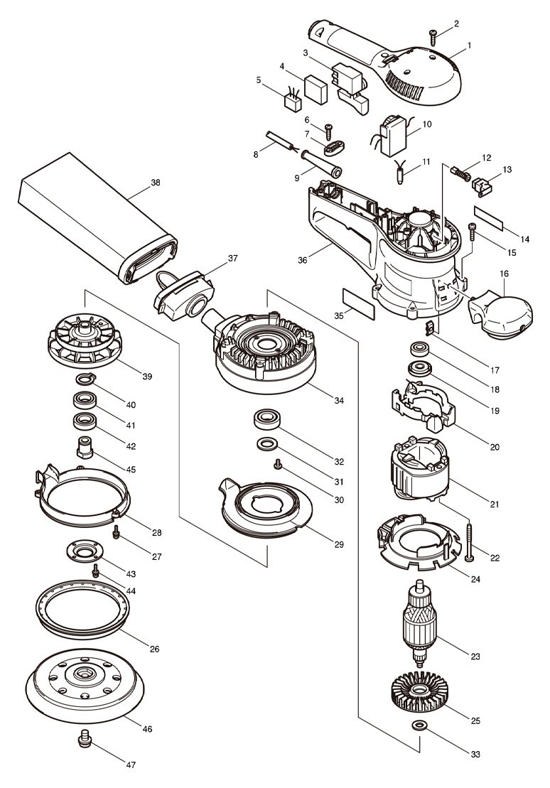 Lixadeira Roto Orbital 150mm BO6030 - Makita