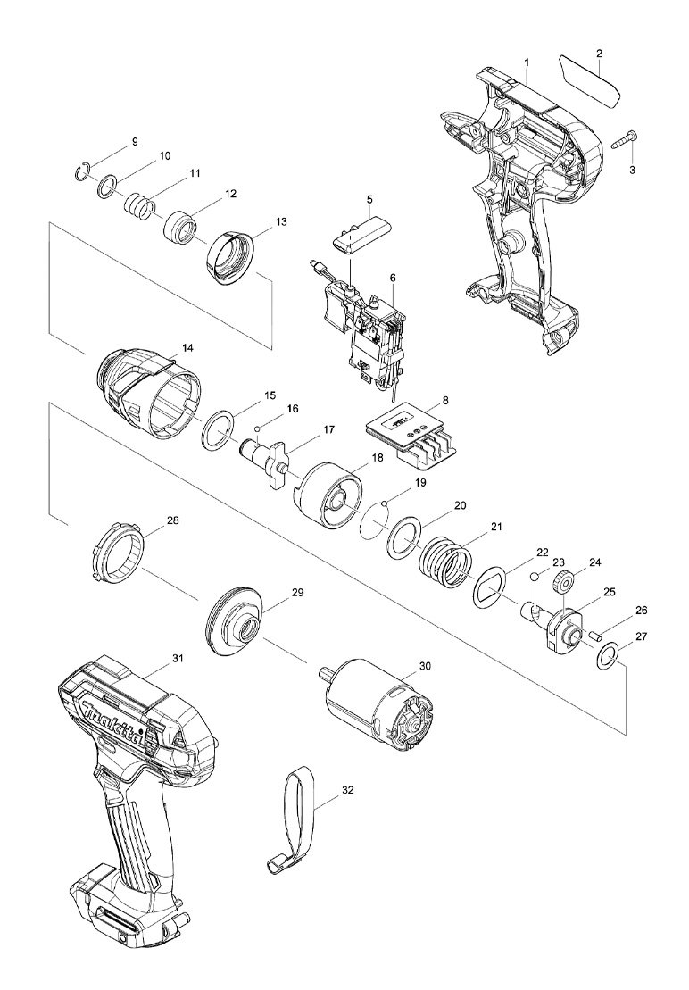 Parafusadeira de Impacto à Bateria TD110D - Makita