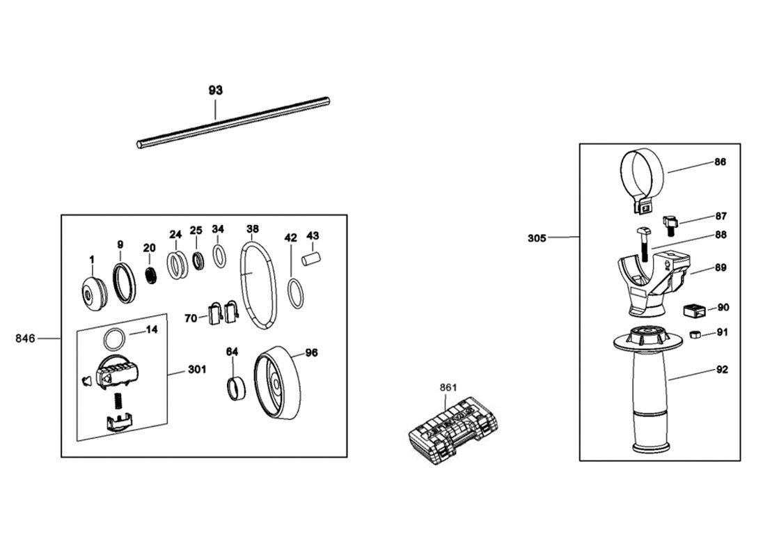 Martelete Perfurador/ Rompedor SHR263-B2 Tipo 1 - Satnley