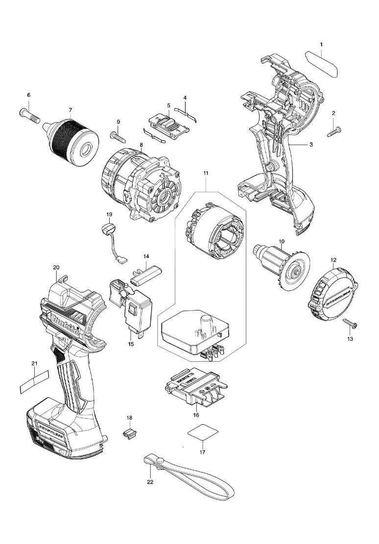 Parafusadeira / Furadeira de Impacto Bateria 18V LXT - Makita