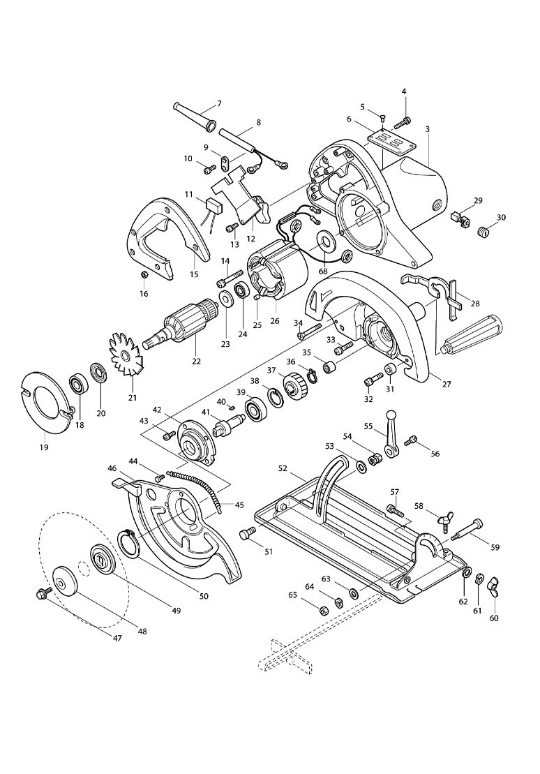 Serra Circular 1750W 5900B - Makita
