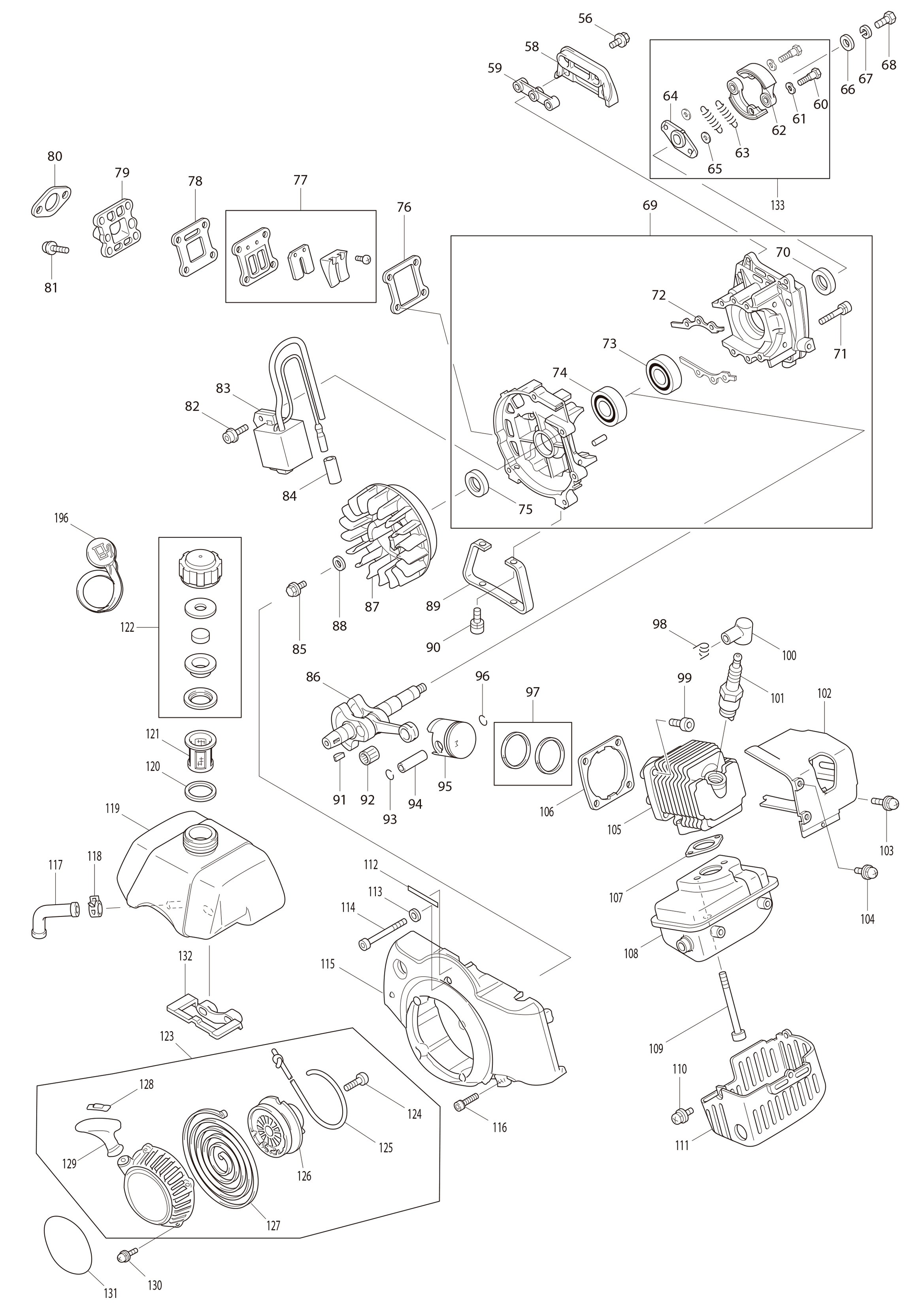 Roçadeira a Gasolina RBC412U Makita