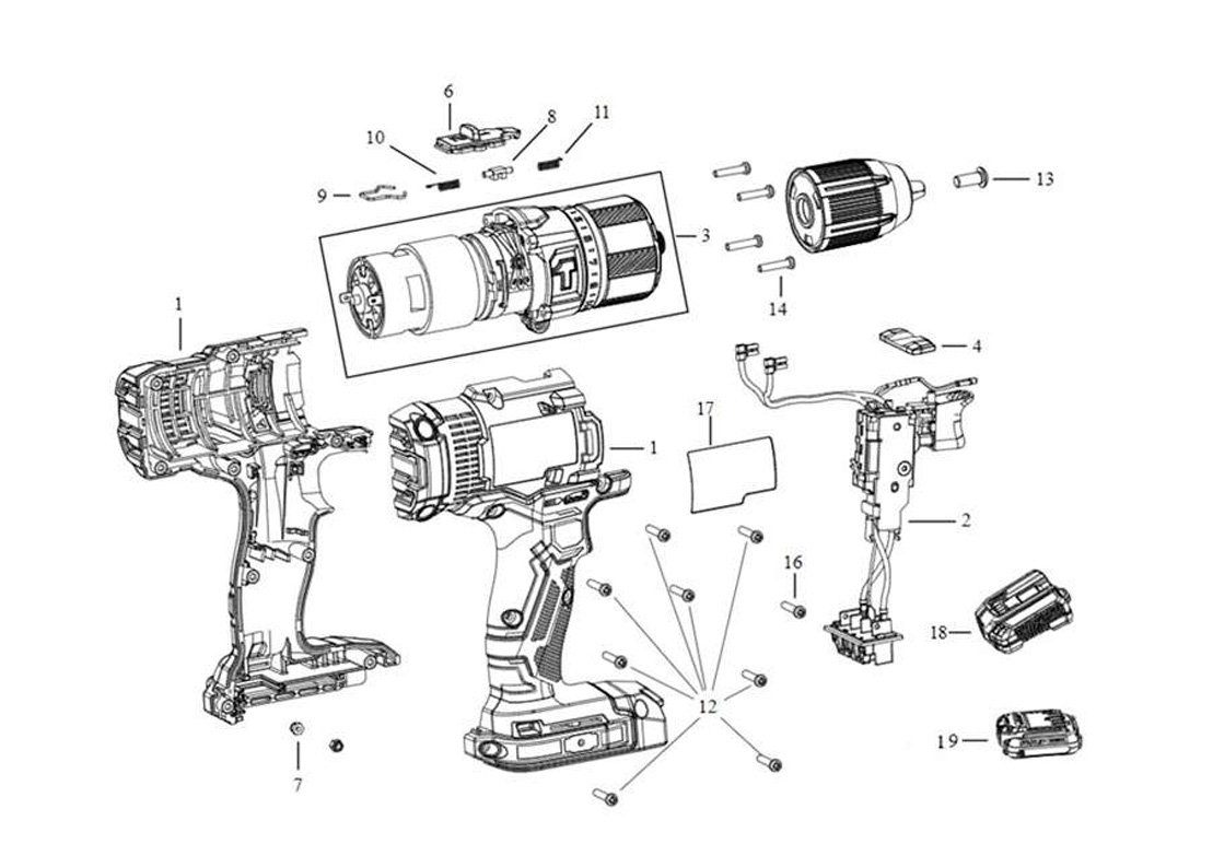 Parafusadeira/ Furadeira de Impacto 1/2" SCD711-BR Tipo 1 - Stanley