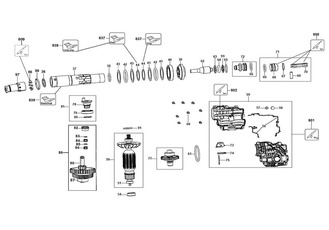 Martelete Perfurador/Rompedor 1-3/16" D25334K-B2 Tipo 2 - Dewalt
