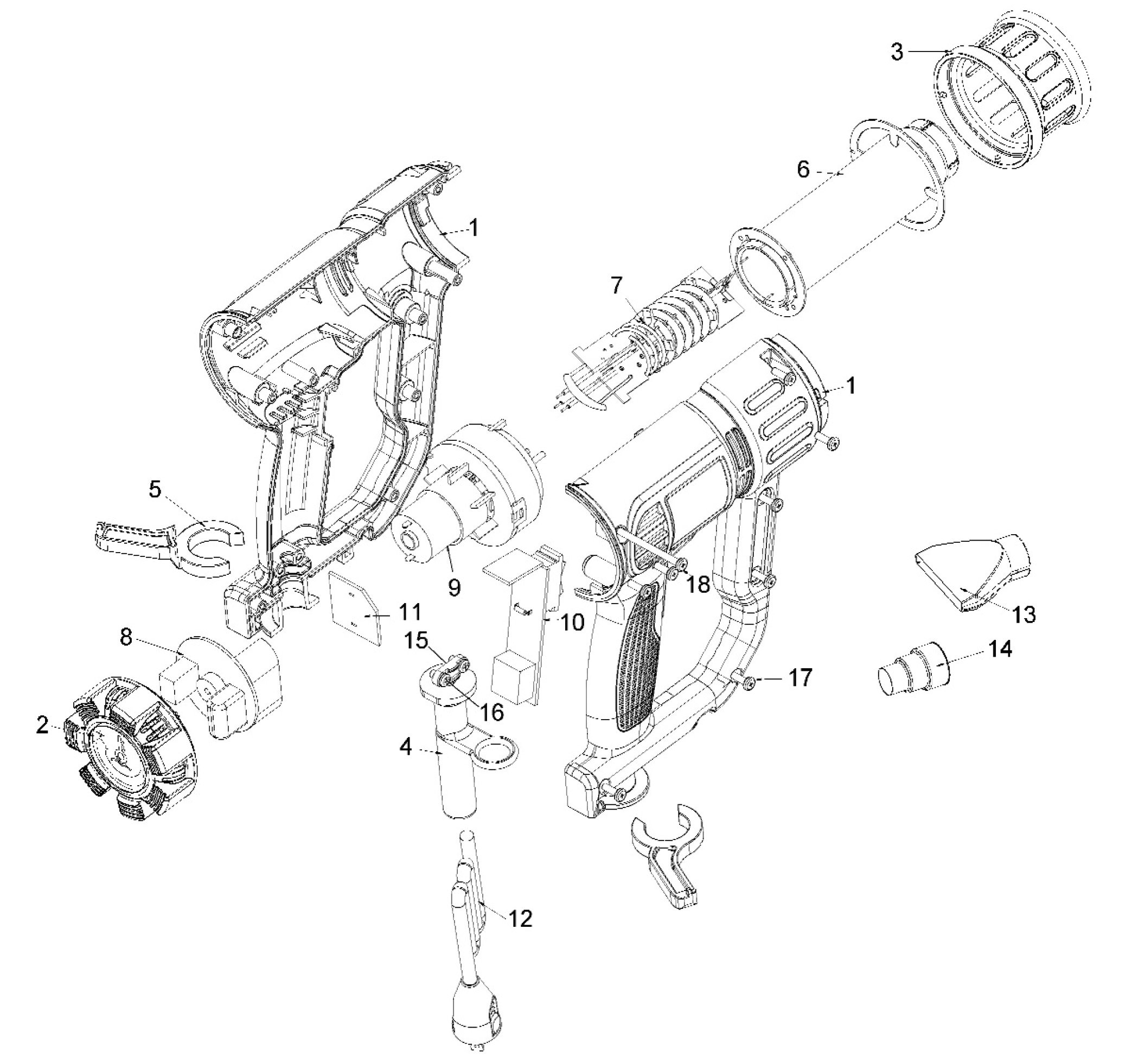 Soprador Térmico D24611-B2 - Dewalt 