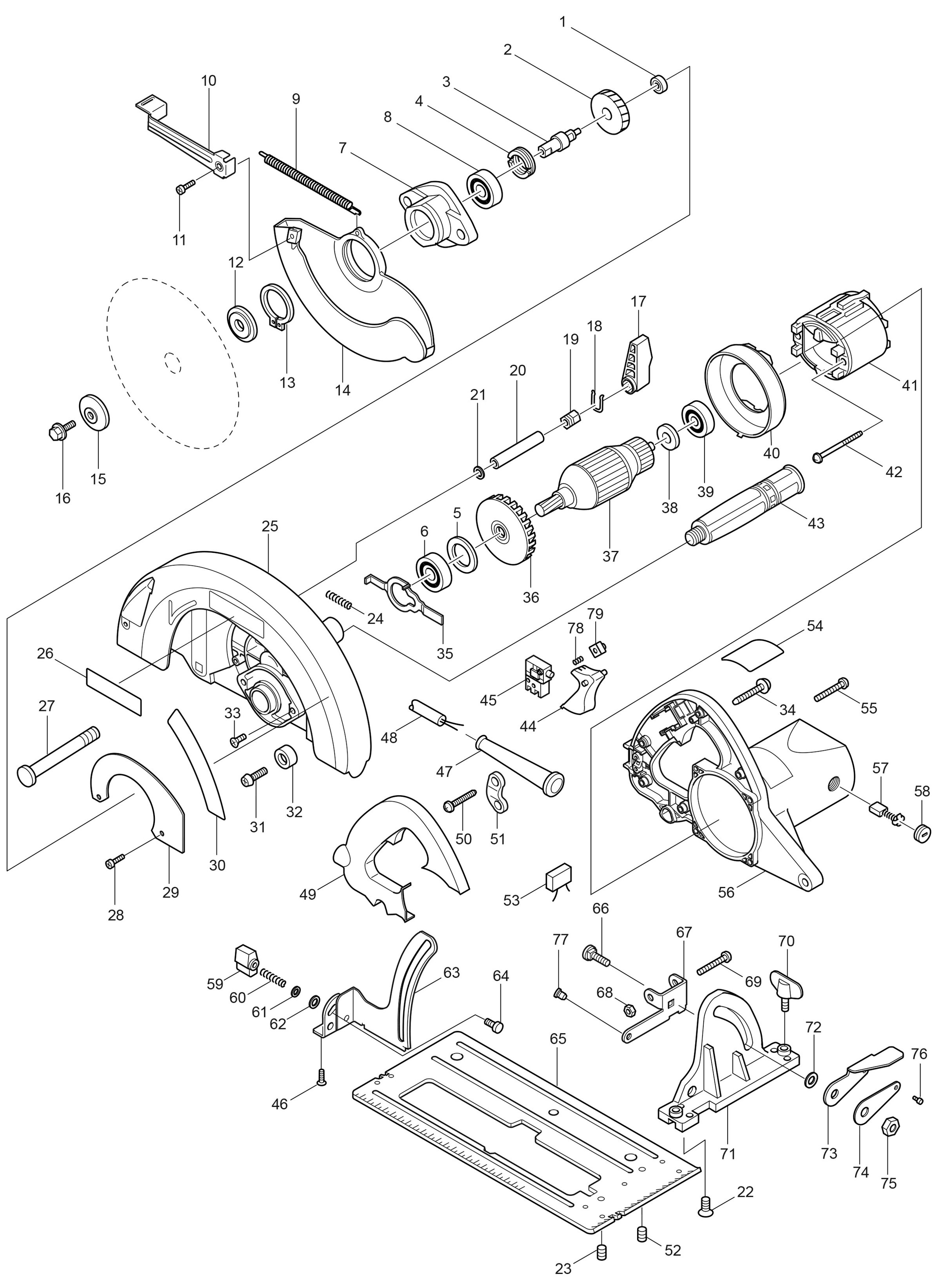 Serra Circular 9.1/4" 5902B - Makita