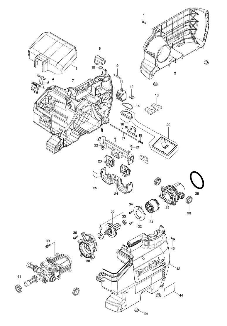 Lavadora de Alta Pressão 36V DHW080 - Makita