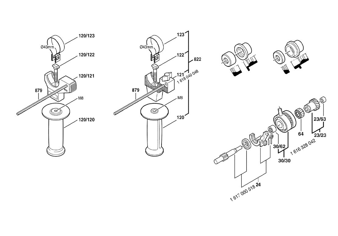 Martelete Perfurador GBH 2-24 DSE - Bosch