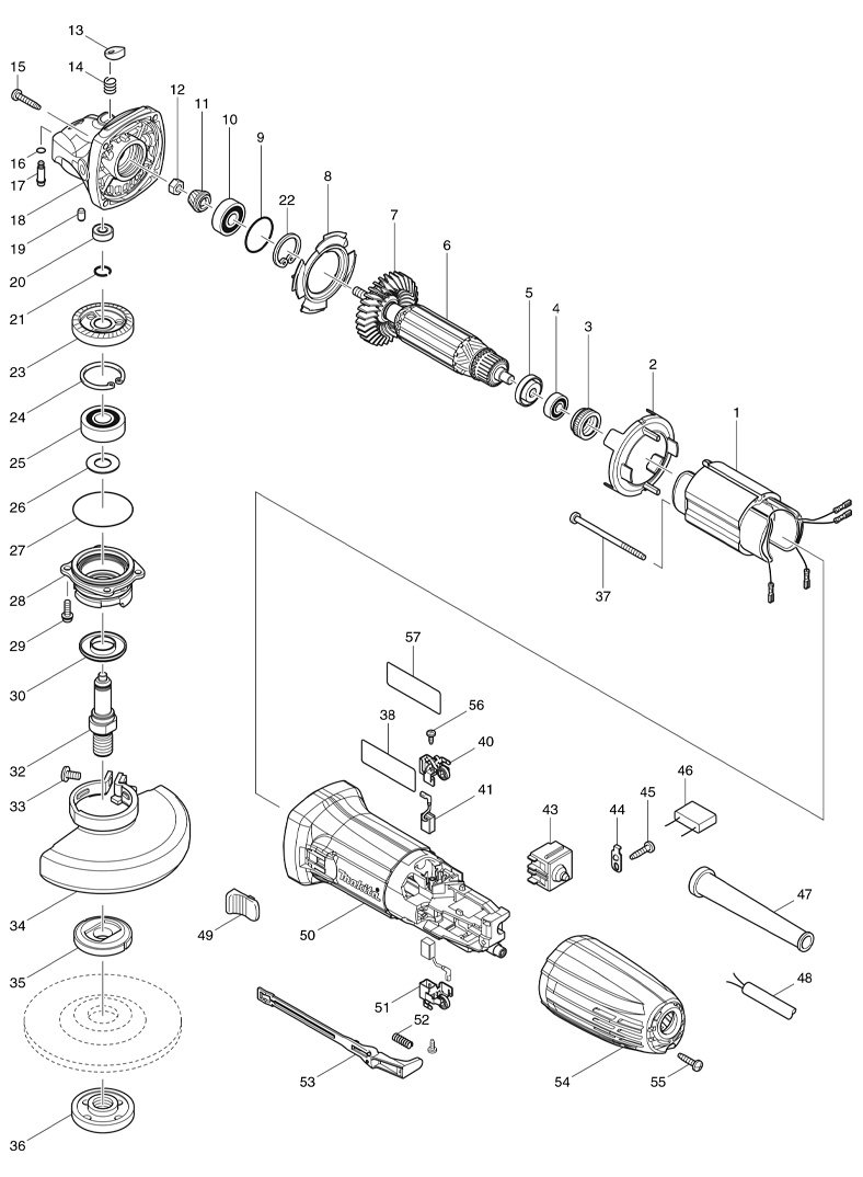 Esmerilhadeira Angular GA4530 - Makita
