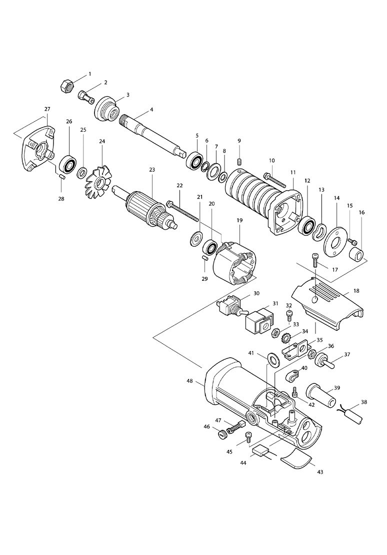 Retificadeira Reta 1/4" 320W 906H - Makita