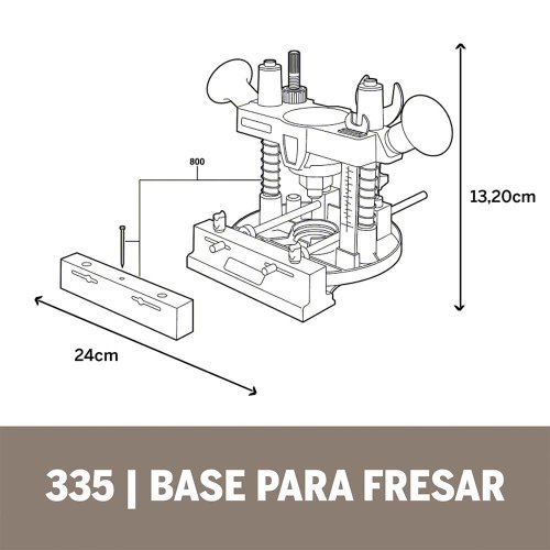 Acoplamento Tupia REF 335 - Dremel