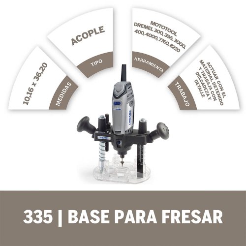 Acoplamento Tupia REF 335 - Dremel