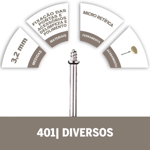 Adaptador 1/8" REF:401 - Dremel