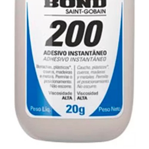 Adesivo Instantâneo 200 20G Bico Antientupimento - TekBond