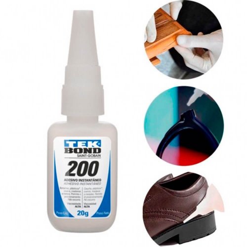 Adesivo Instantâneo 200 20G Bico Antientupimento - TekBond