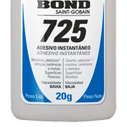 Adesivo Instantâneo 725 20G Bico Antientupimento - TekBond
