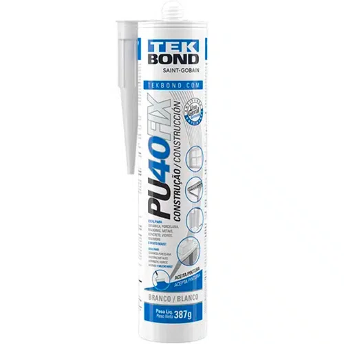 Adesivo Selante Poliuretano 40 FIX Branco 387G/280ML - TekBond