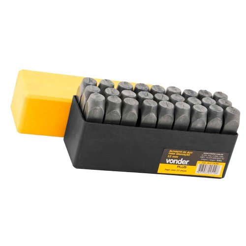 Alfabeto de Aço para Gravação 10mm - 3607100000 - Vonder