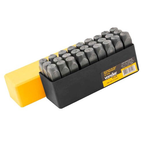 Alfabeto de Aço para Gravação 10mm - 3607100000 - Vonder