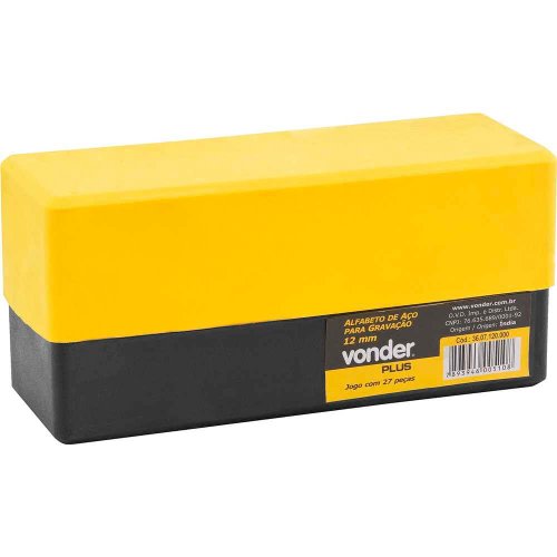 Alfabeto de Aço para Gravação 10mm - 3607100000 - Vonder
