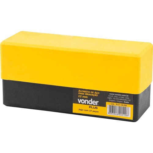Alfabeto de Aço para Gravação 10mm - 3607100000 - Vonder