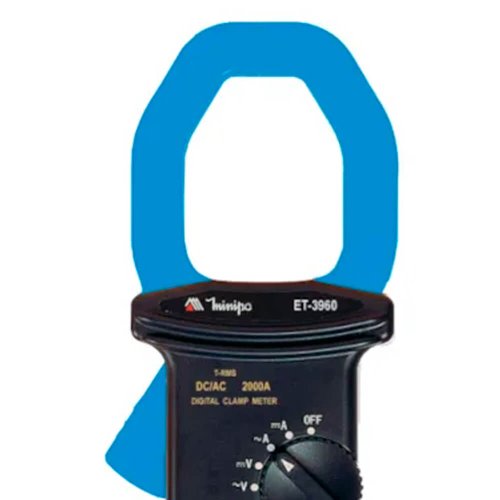Alicate Amperímetro 2000A AC/DC CAT. III TRUE RMS ET-3960 - Minipa