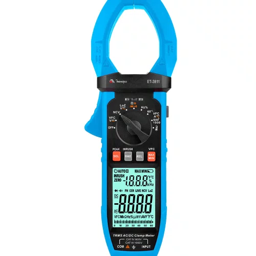 Alicate Amperímetro Digital 1000A AC/DC CAT IV 600 ET-3811 - Minipa