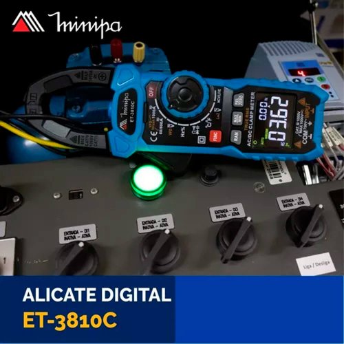 Alicate Amperímetro Digital ET-3810C 600V - Minipa