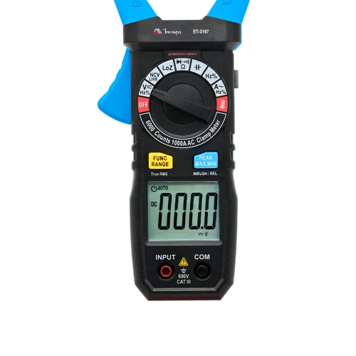 Alicate Amperímetro Digital NCV/TRMS ET-3167 - Minipa