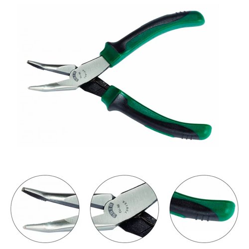 Alicate Bico Meia-Cana Curvo 5" - ST70613AST - Sata