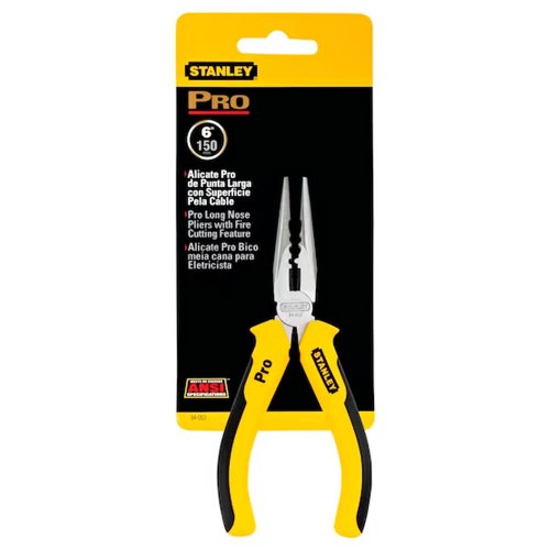 Alicate Bico Meia Cana Longo com Corte Pro 6" - 84-053 - Stanley