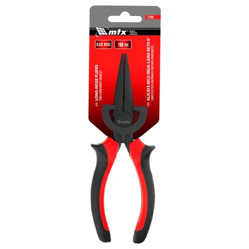 Alicate Bico Meia Cana Reto 6" Black Nickel 160mm - MTX