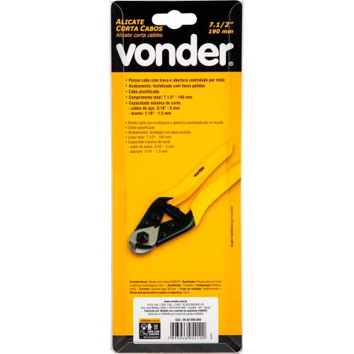 Alicate Corta Cabos 7.1/2" - Vonder