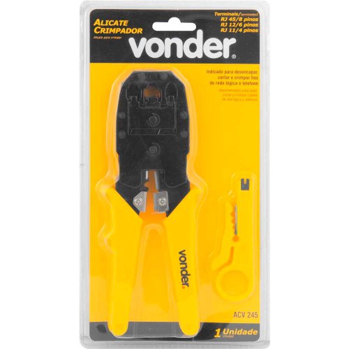 Alicate Crimpador ACV245 - 3686245000 - Vonder
