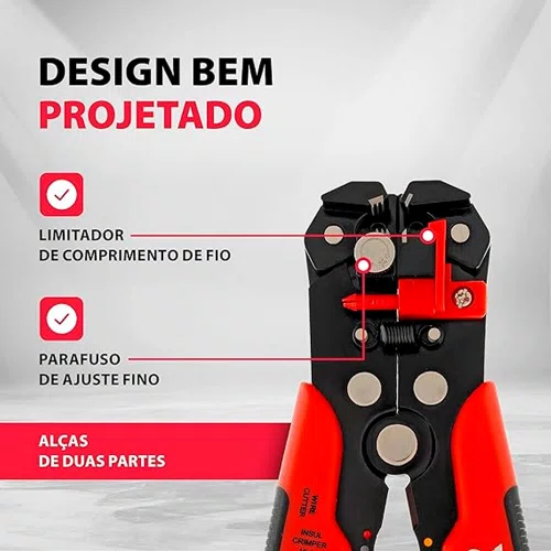 Alicate Desencapador de Fios 0,2 - 6 Ajuste Automático - MTX