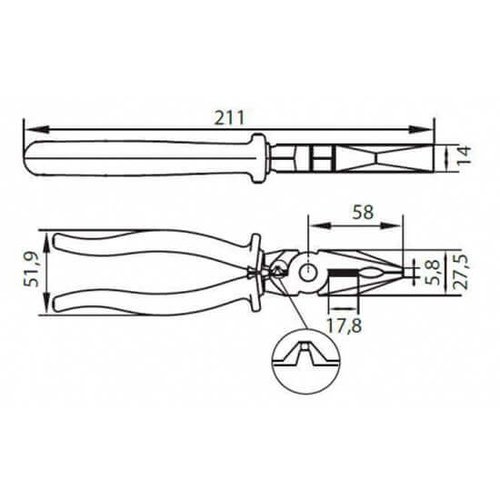 Alicate Eletricista 8" - Belzer 219021BBR