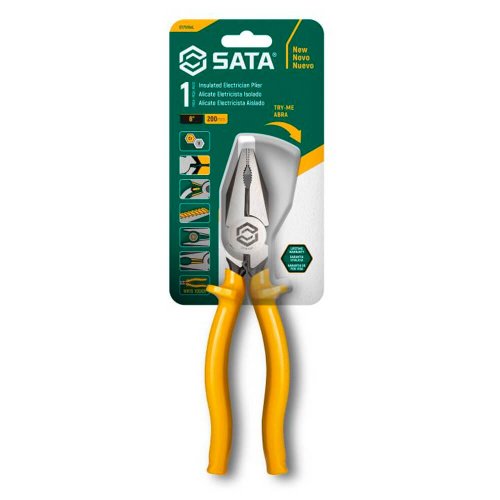 Alicate Eletricista Profissional Isolado 8" - Sata