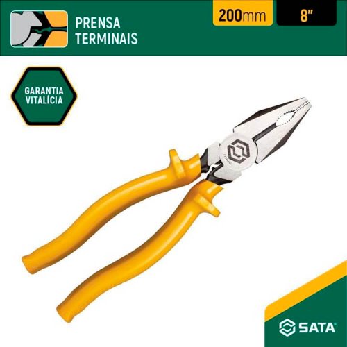 Alicate Eletricista Profissional Isolado 8" - Sata