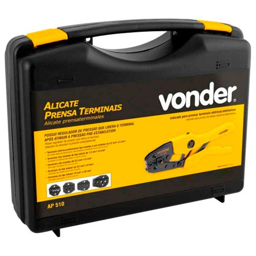 Alicate Prensa Terminais 5 Em 1 AP-510 - Vonder