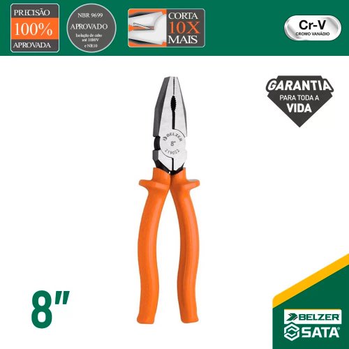 Alicate Universal 8" - 219022BBR - Belzer