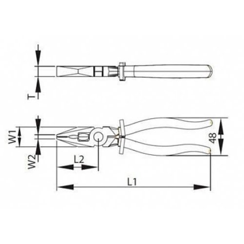 Alicate Universal 8" - 219022BBR - Belzer