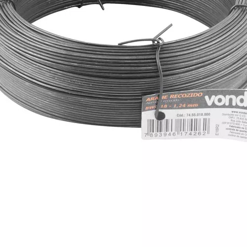 Arame Recozido BWG 18 Rolo com 1kg - Vonder