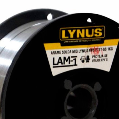 Arame Solda MIG AWS E71T-GS 1KG 0,8M - Lynus