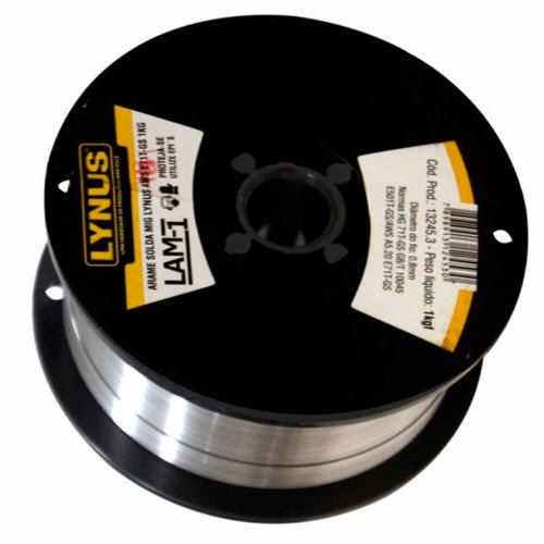 Arame Solda MIG AWS E71T-GS 1KG 0,8M - Lynus