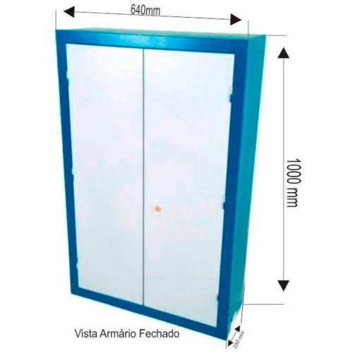 Armário para Ferramentas com 3 Gavetas (63x23x100cm) - Fercar